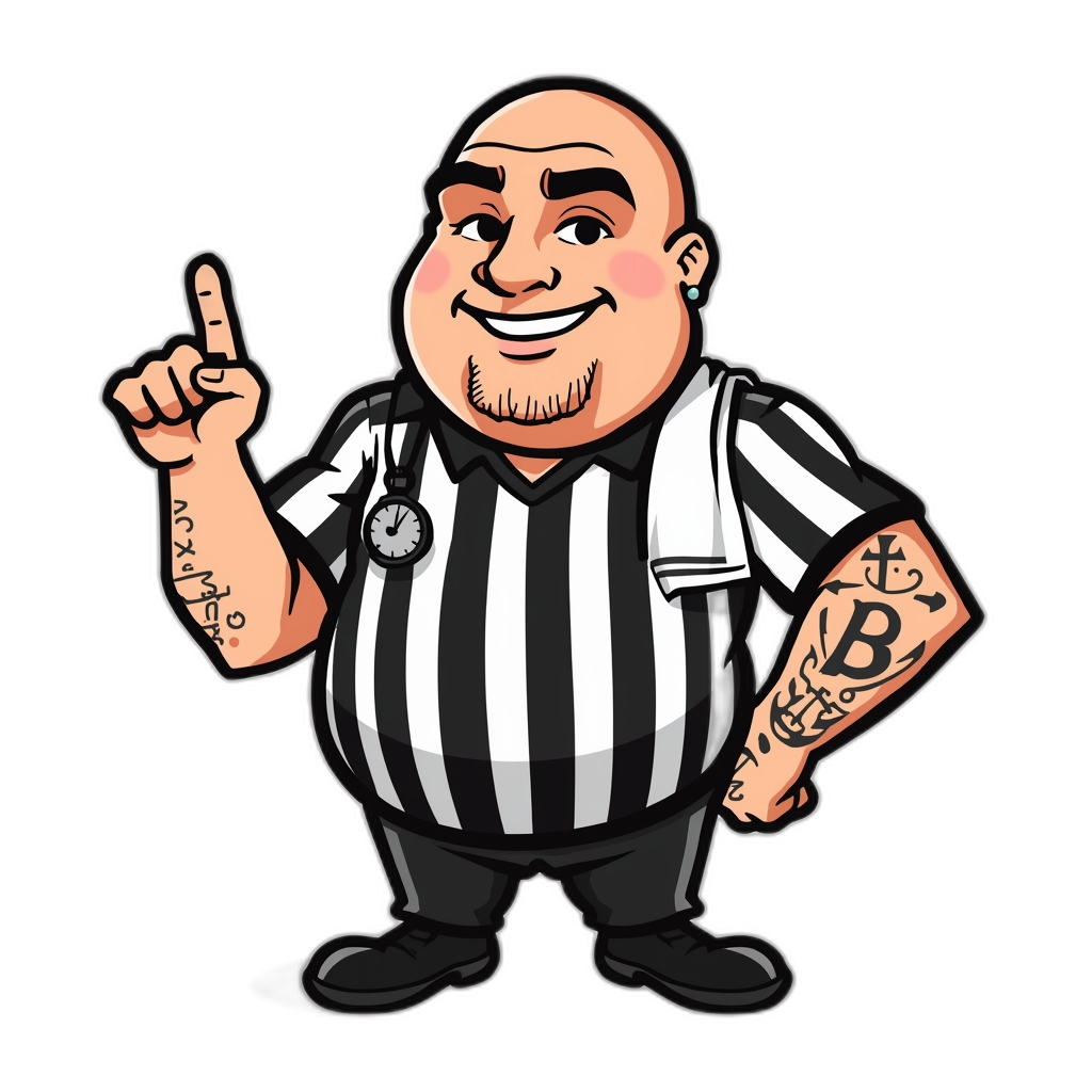 BurnBet Referee Mascot